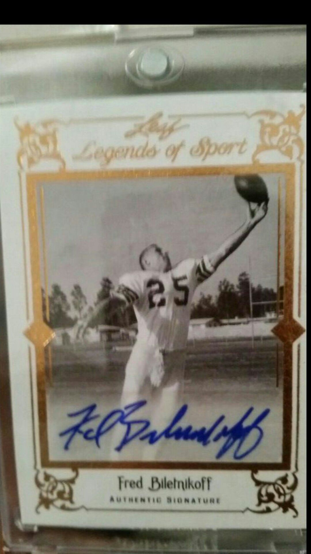 Fred biletnikoff auto card