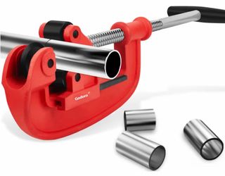 Professional 1-3" Pipe Cutter Tool with an Extra Blade, Sharp Rigid Tubing Cutter Cuts Up to Galvanized Pipe and Iron Pipe, Heavy Duty Metal Tube Cutt