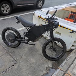 E Bike 72v 55ah stealth bomber frame. Sabvoton 72150 controller and 12kw qs273 motor.  