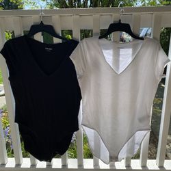 Women’s V-Neck Bodysuits Lot - Old Navy Brand - Size L
