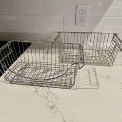 Household Stackable Wire Baskets