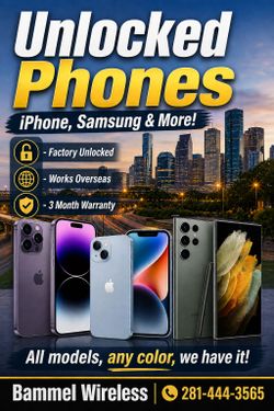 Unlocked Phones - 3 Month Warranty