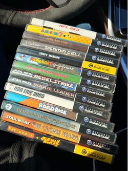 GameCube games and cases
