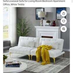 Cream Color Two Piece Sectional Sofá