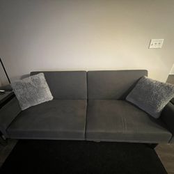 Gray Couch/ Futon