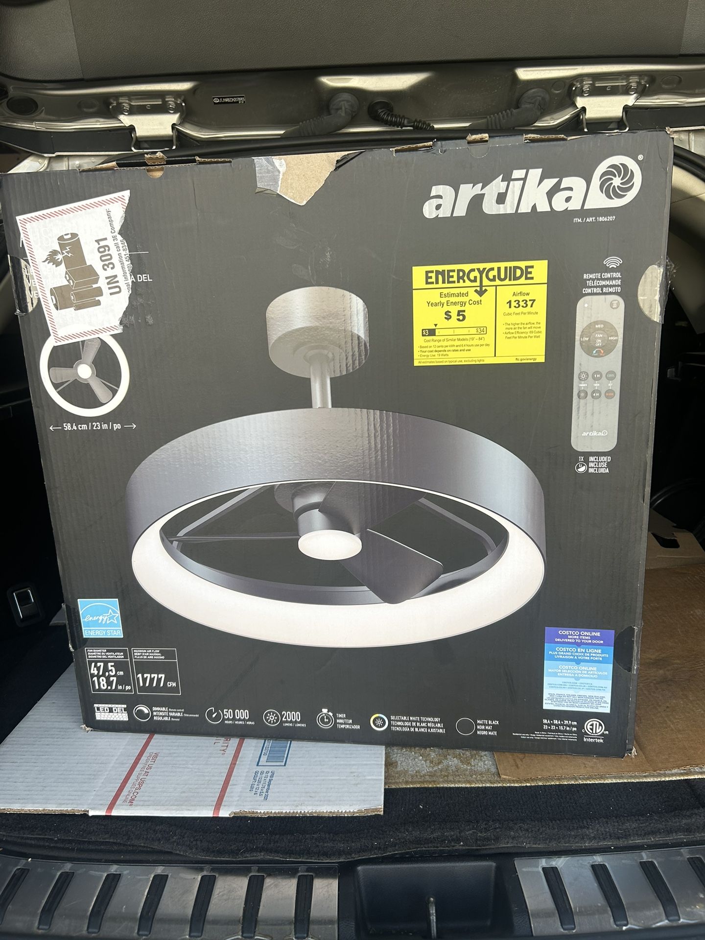 🎅NEW ARTIKA Austin Fandelier 23” Remote Control Including SALE TODAY $80 🎈