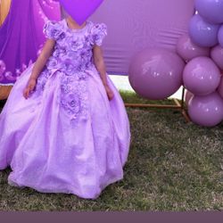 Purple Toddler Mini Quince Dress