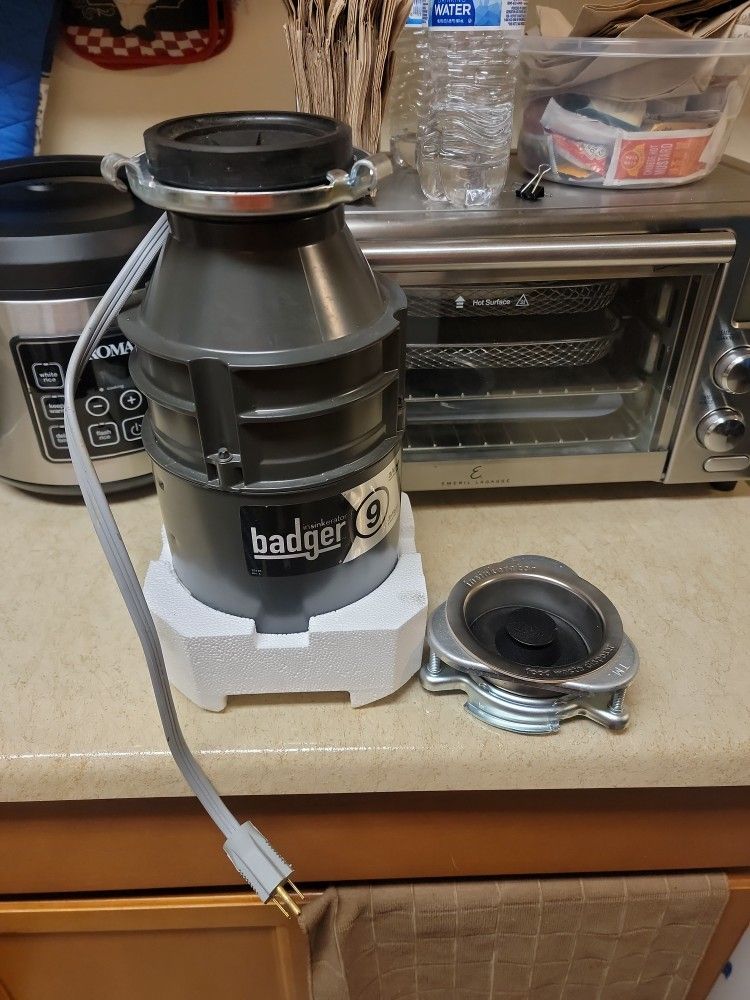 Used sinkerator  badger 9  3/4  HP  $50