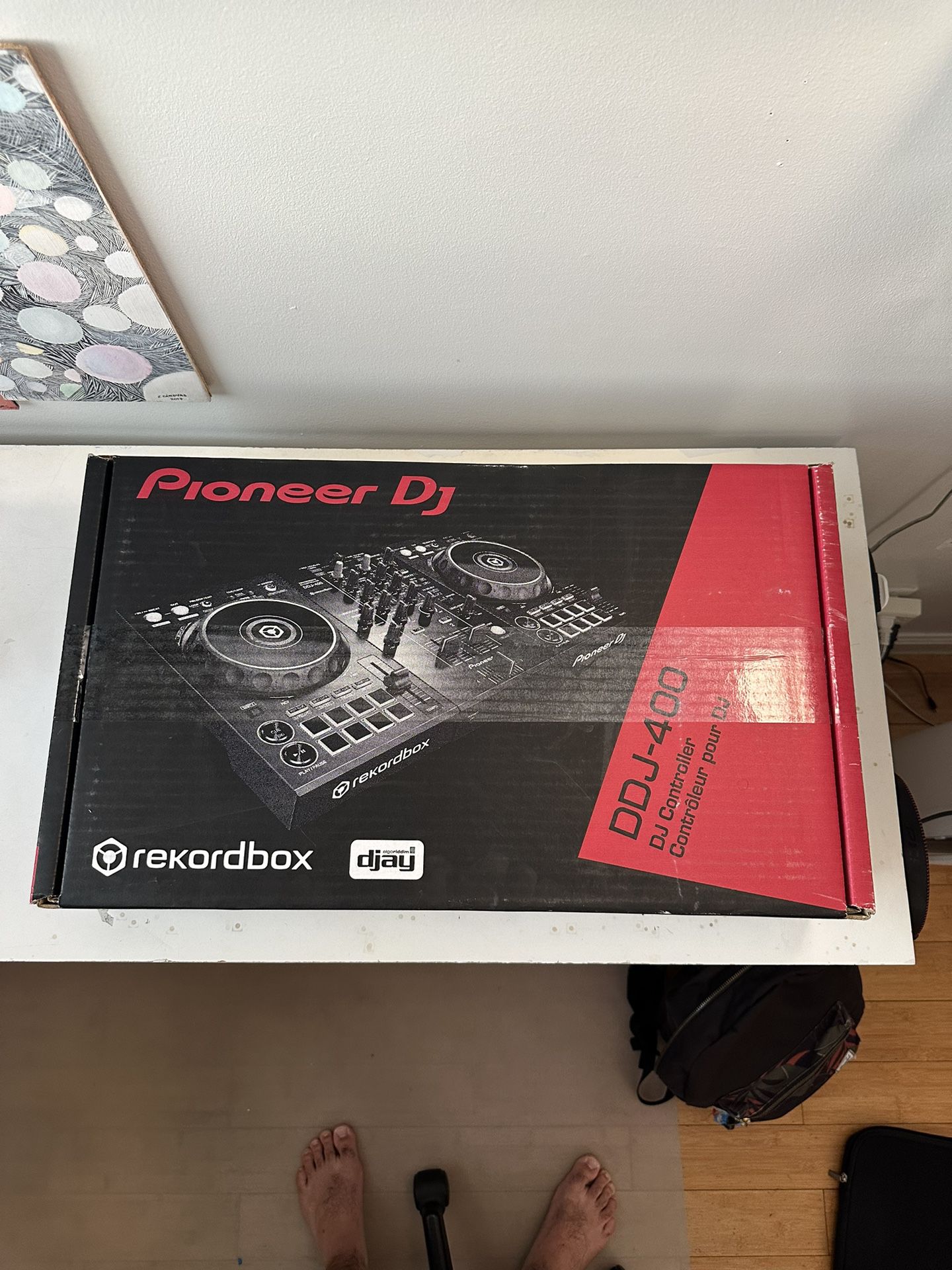 Pioneer DJ DDJ-400 with Original Box 2ch DJ Controller Rekordbox DDJ400 Black