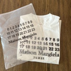 maison margelia shirt with blurry black numbers 