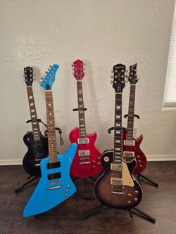 Hard Luck Kings Explorer Mitchell Johnson Custom Les Paul Style Electric Guitar (Trades Okay)