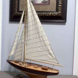 Sailing boat model. 24” tall 