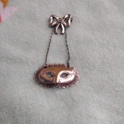 Vtg Masquerade Brooch