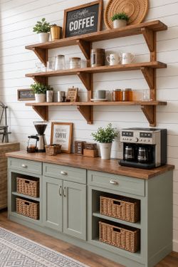 Cabinet with Butcher Block Top
