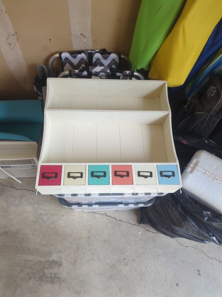 English Small Drawer Hanging Cabinet 