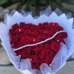 Red Rose Heart Stand $275 Flowers