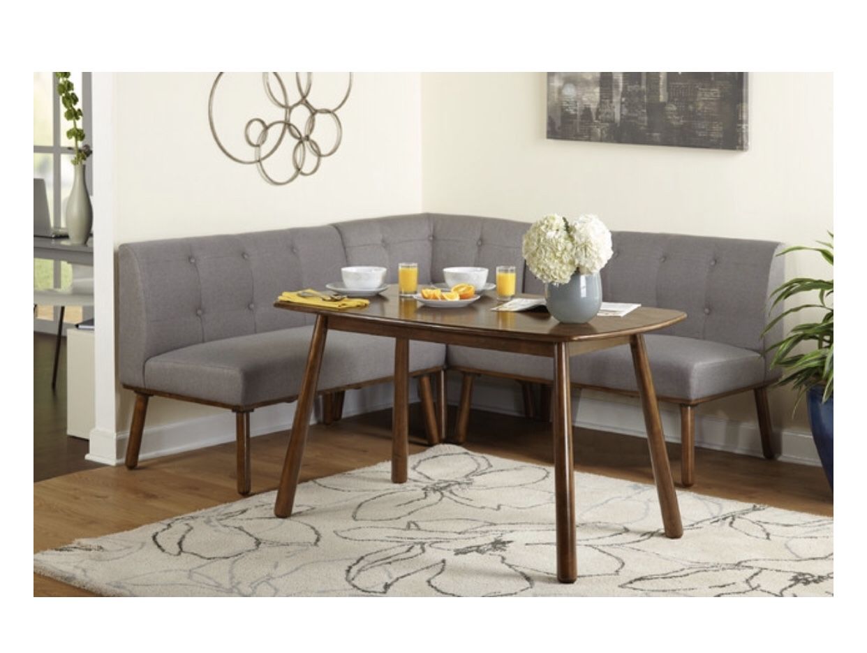 4-Piece Playmate Nook Dining Set, Gray New! Assembled! Great reviews!!