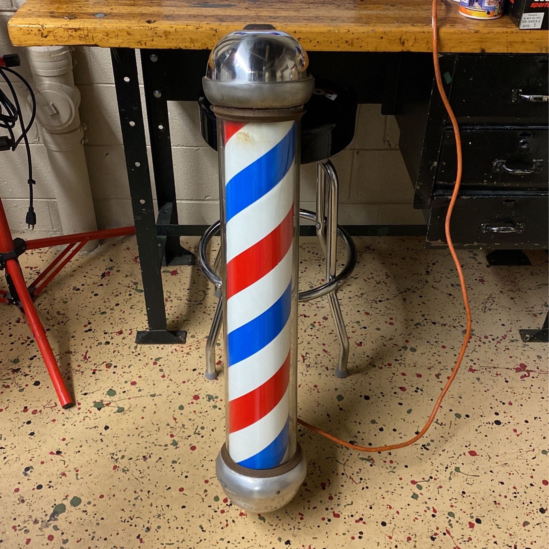 Rare Antique Barber Pole - Emil J. Paidar Co.
