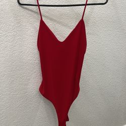 Red Tank top Bodysuit