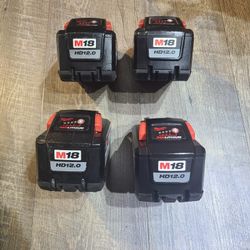 Milwaukee Batteries 12.0 Ah 18 V $159 Each