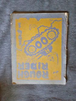 e.g., "1941 Theodore Roosevelt High School Yearbook - Rough Rider - Features Hot Rod Magazine Founder Robert E. Petersen").