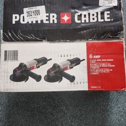 Porter-Cable 2 Pack, 6 amp 4 1/2 In Angle Grinder, Brand New