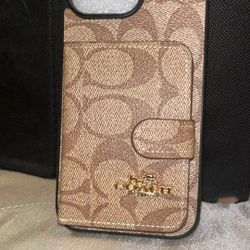 Brand New Luxury COACH Wallet Case – iPhone 16 Pro Max ✨