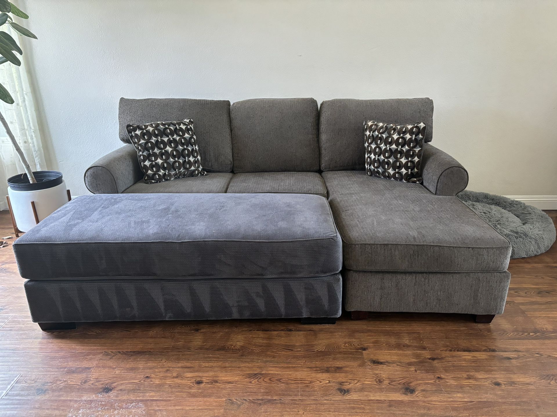 Gently Used Couch And Ottoman For Sale  