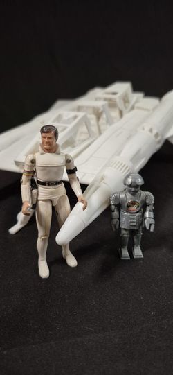 3D Printed Thunderfighter with 1978 Buck Rogers And Twiki