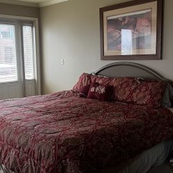King Bed, Mattress, Box Springs, Headboard