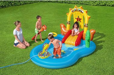 Brand New Kids Pool Activity Center With Slide