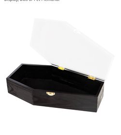 2 Black wooden casket, Halloween prop $20 each