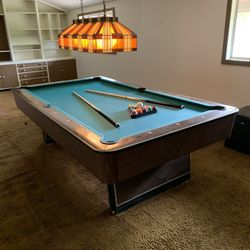 7 FT Wooden Retro Pool Table