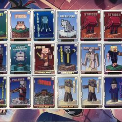 Minecraft Panini Cards Lot (See Description For Prices)