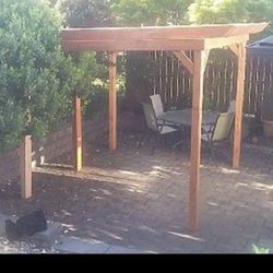 10 Ft By 10 Ft Pergola BBQ Picnic Area