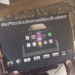 10.1 Inch Android 12 Portable Car TV Monitor for Back Seat Tablet With Wifi Touch Screen Support Phone Control with Bluetooth/USB/AV In