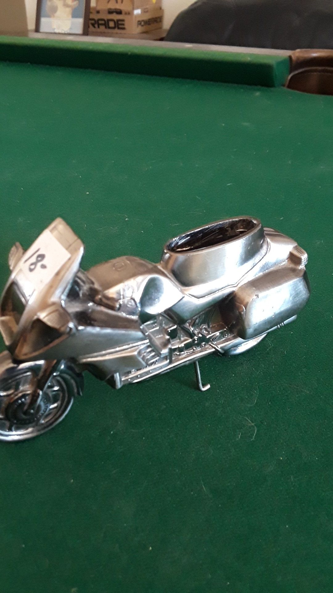 BMW Silver motorcycle