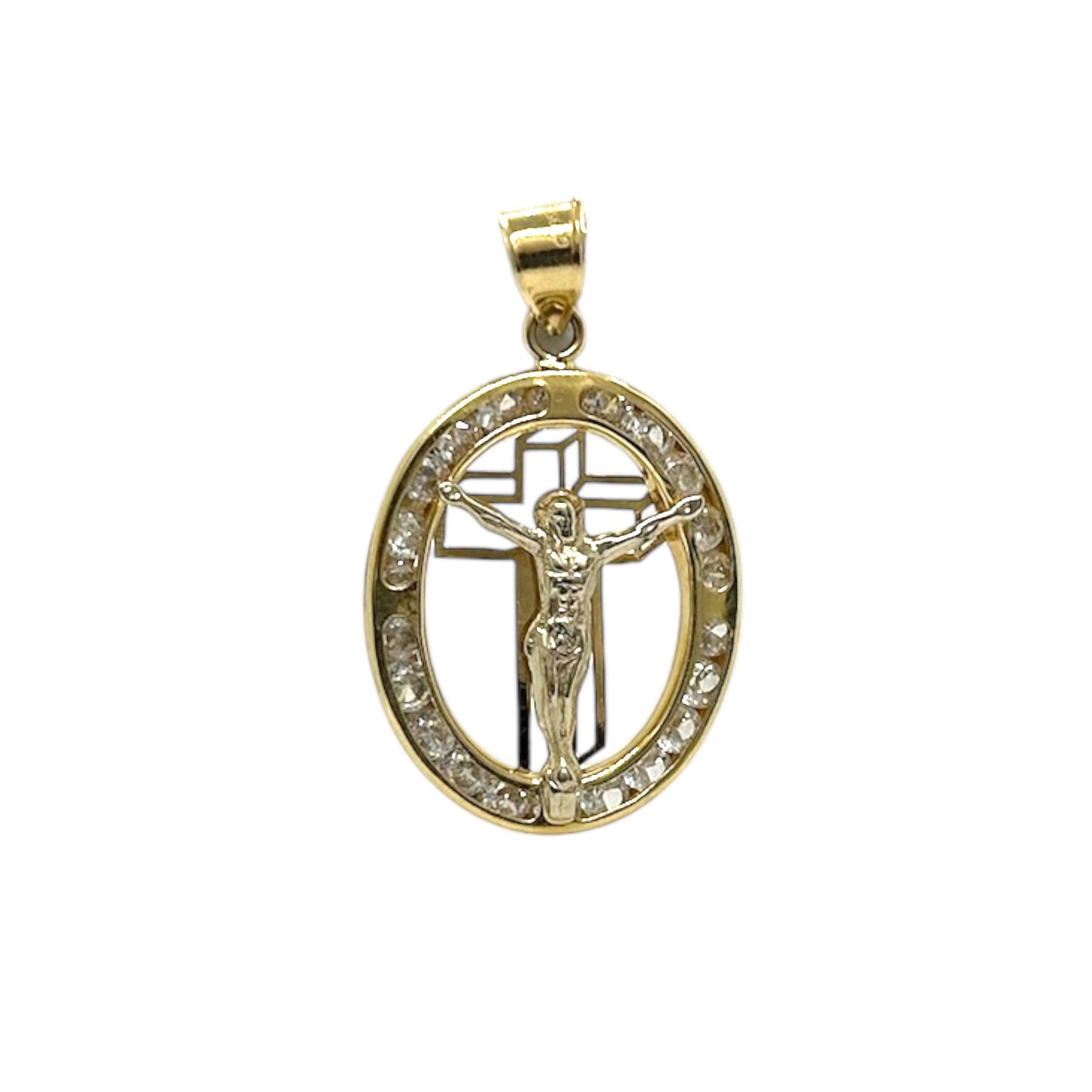 Pendant Charm Yellow Gold 14k. Crucifix