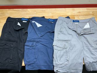 Men’s Arizona Cargo Shorts ,Size 32 Flex Classic, 3 pairs