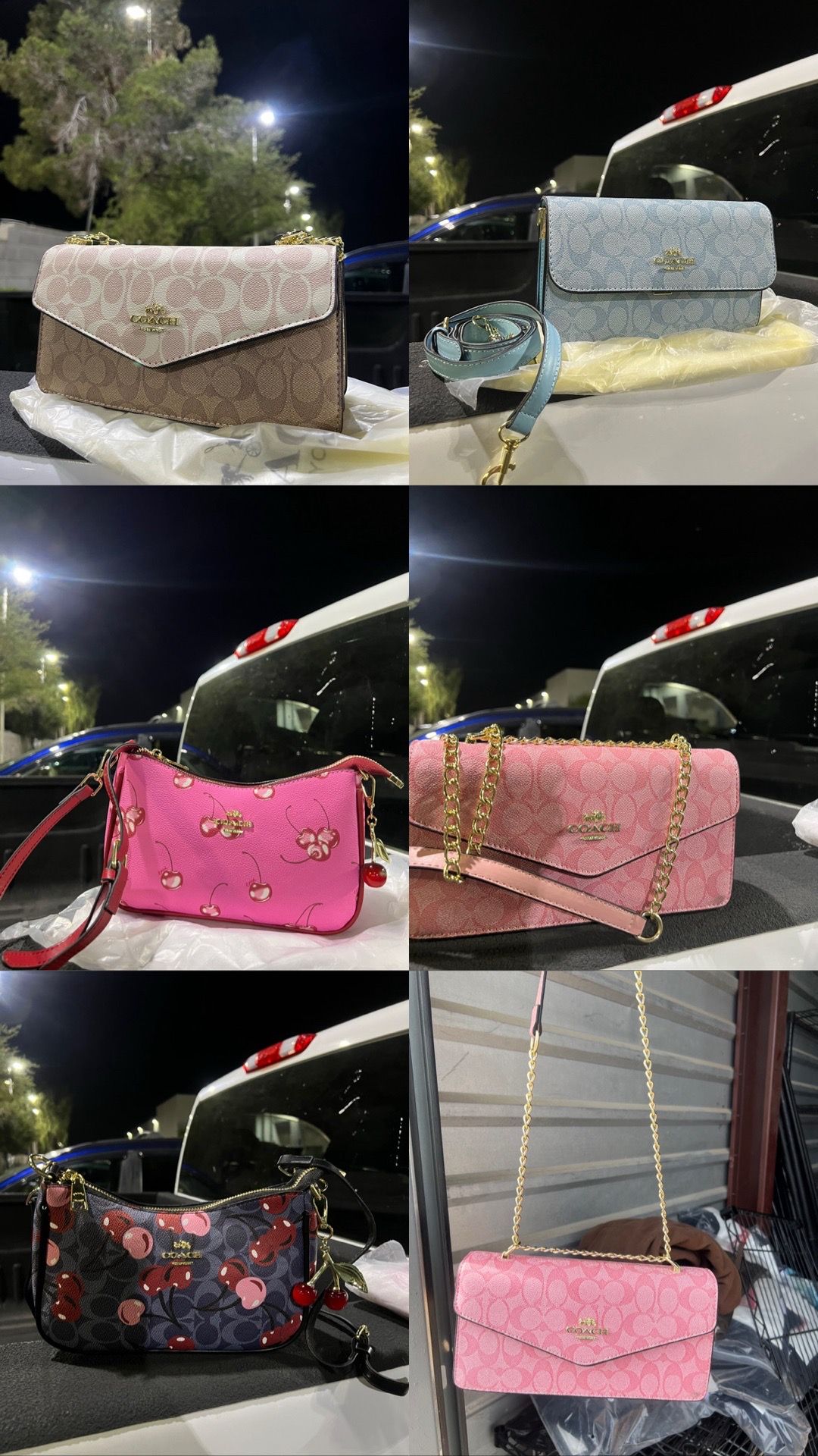 Coach purses New with straps