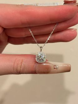 Solid Silver Wedding Jewelries Moissanite 