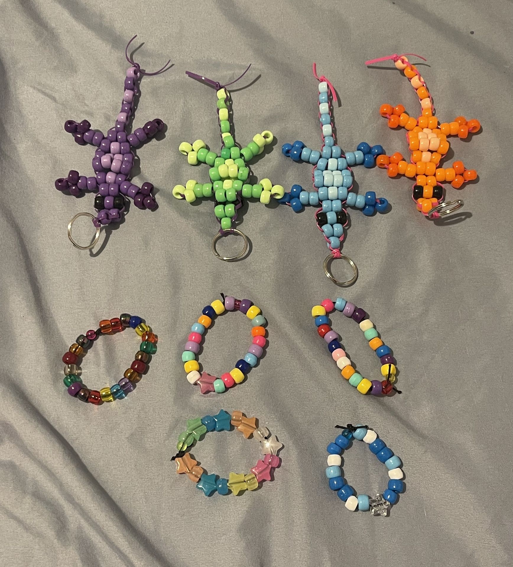 My Grandson Is 6 And Making And Selling Braclets And Gator Keychains