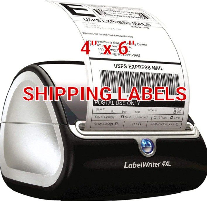 DYMO Labelwriter Rollo Zebra 1744907 4" x 6" Shipping Labels Ten rolls Case