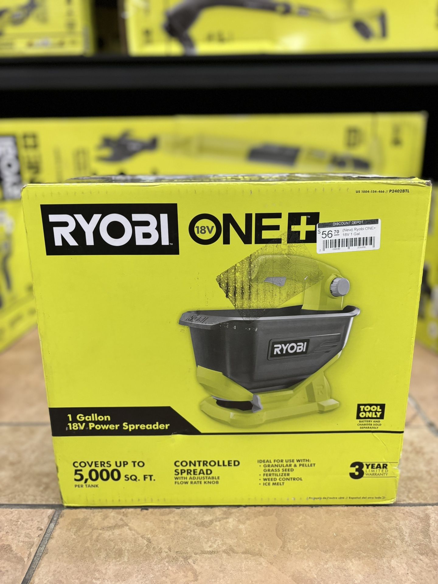 RYOBI ONE+ 18V 1 Gal. Spreader (Tool Only)