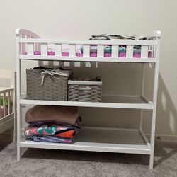 White Changing Table 