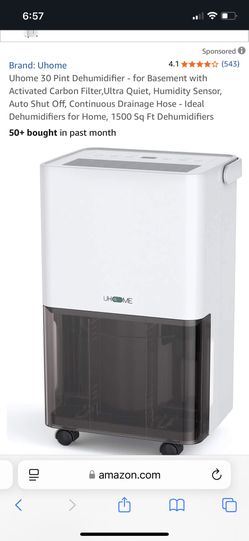 Uhome Dehumidifier 30pints 