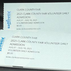 2025 Clark County Fair Admission 