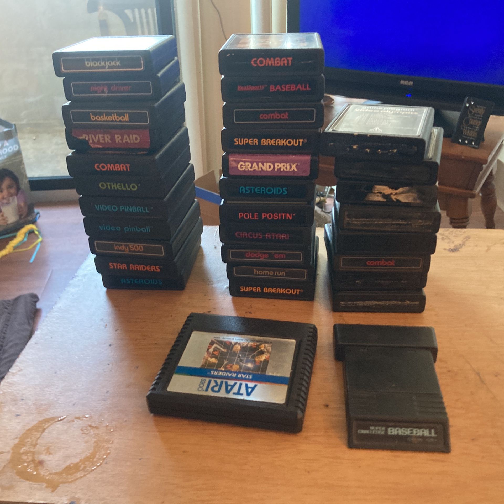 Atari Video Games. 32 Games Altogether $5 Each Or $60For All