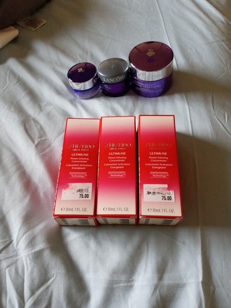 Shieido And Lancome Cream For Women All 130$