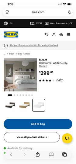 Ikea Malm Queen bed frame